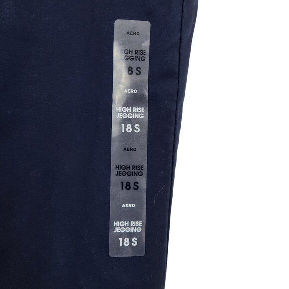 Aeropostale High Rise Pants Womens Plus 18 Short Blue Stretch Jegging Skinny New - Picture 9 of 9